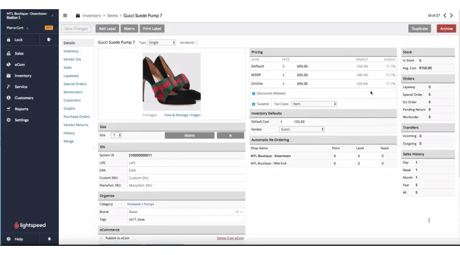 Lightspeed Retail business application preview