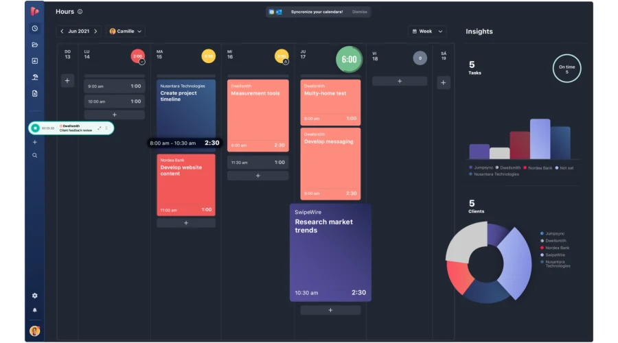 TrackingTime business application preview