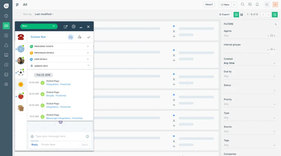 Freshdesk business application preview
