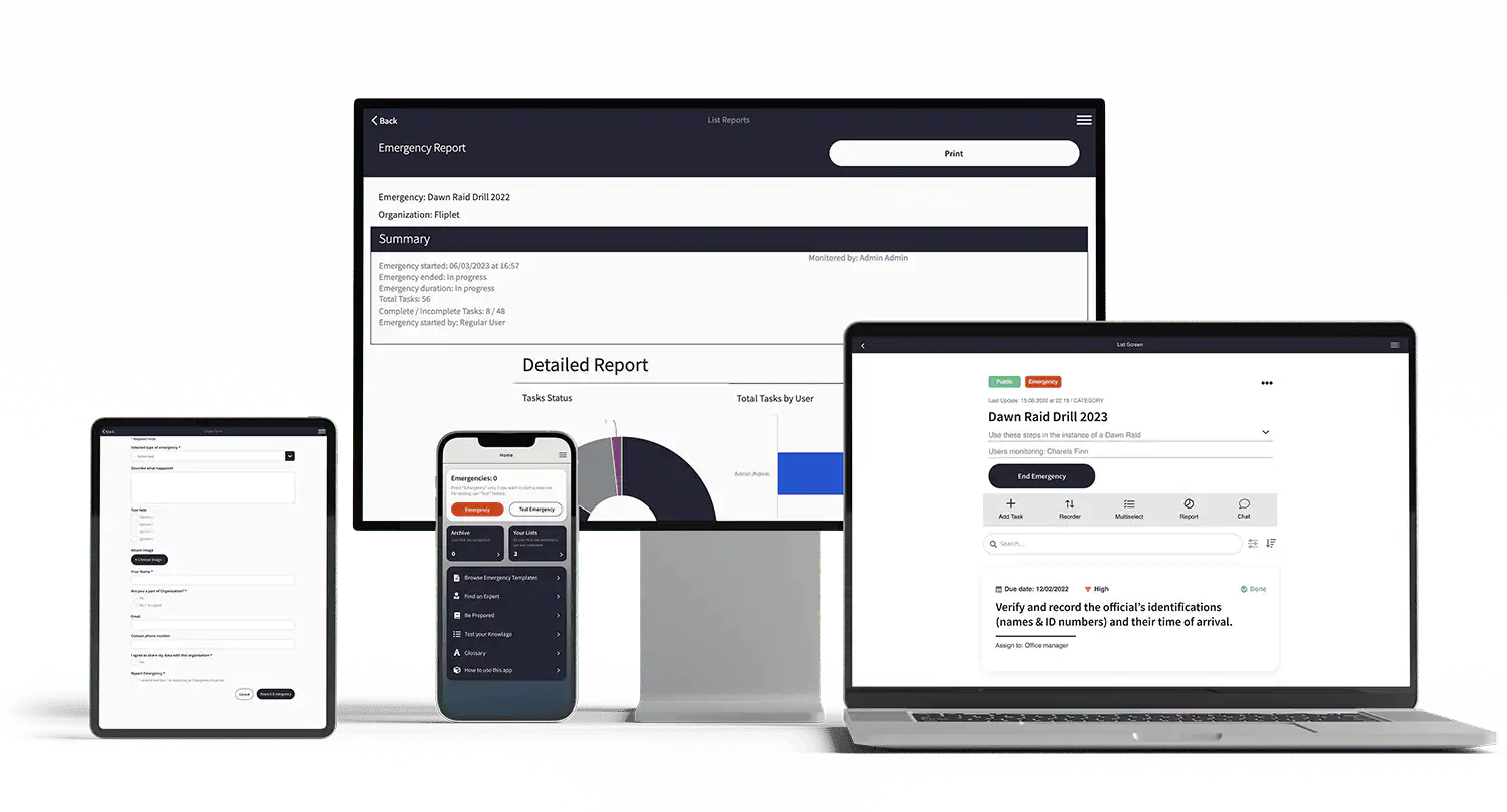 Comparison of website pages and interactive web app screens