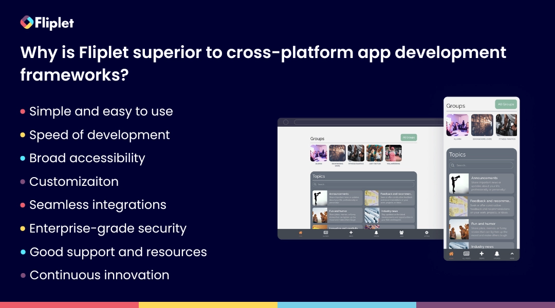 WHY IS Fliplet Superior TO Cross Platform APP Development Frameworks Image
