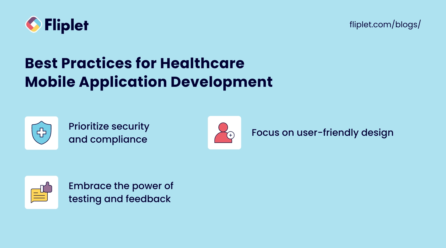 best practices healthcare mobile app development image
