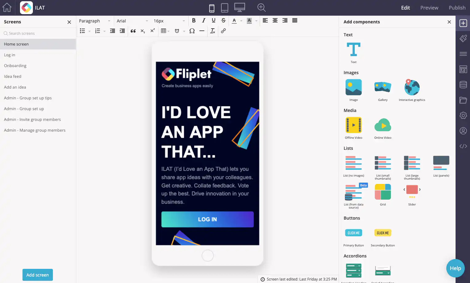 research and choose an app builder