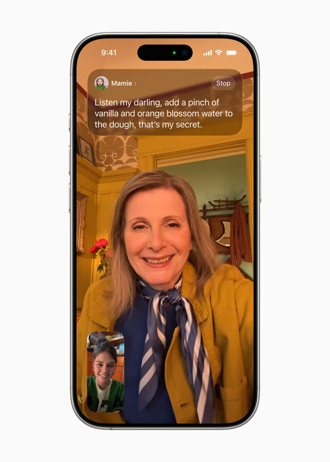 Live Translation in FaceTime on iPhone