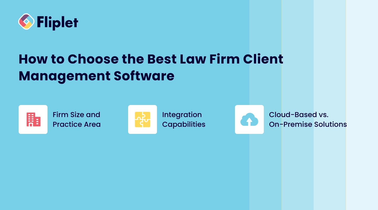 How to choose law firm client management software