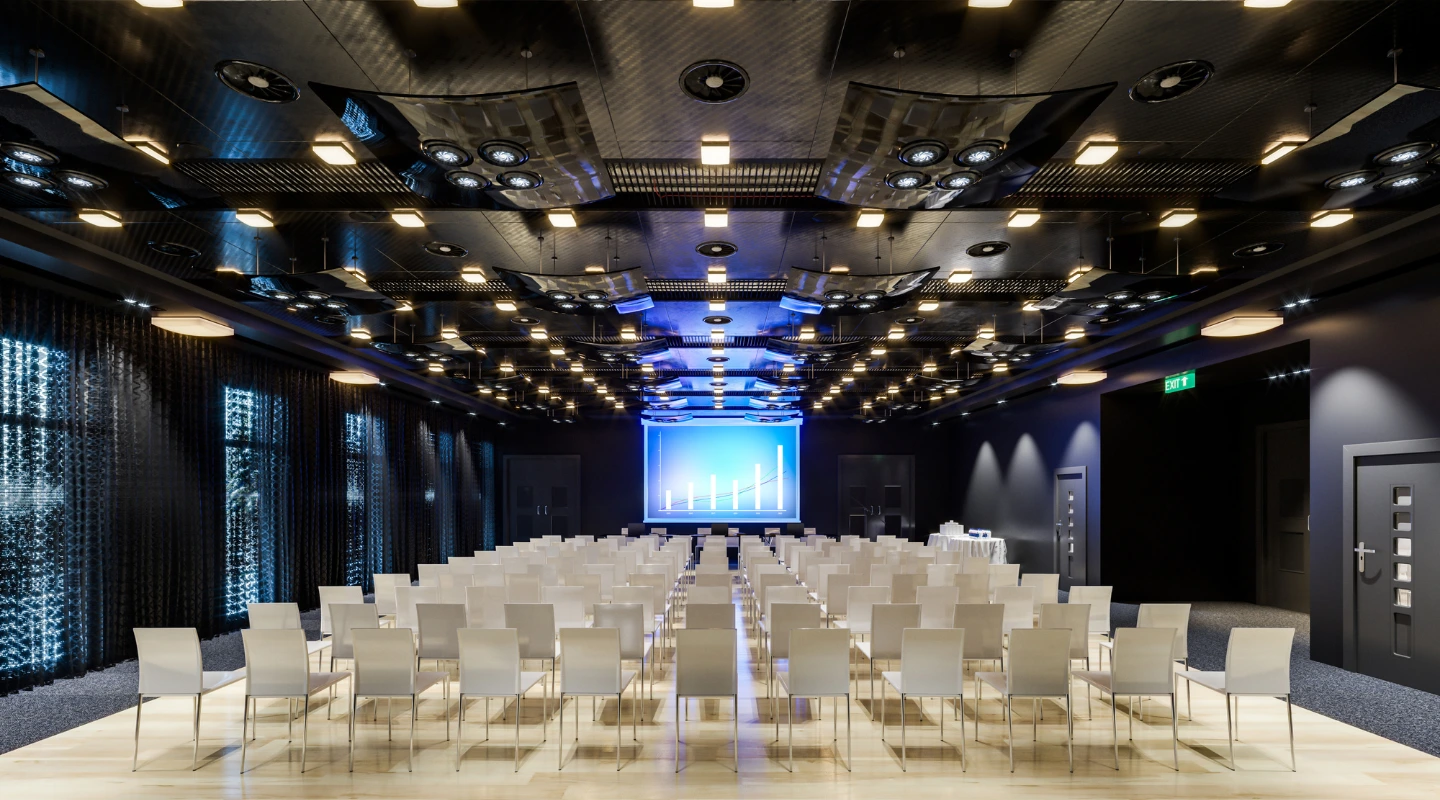 Venue selection illustration for a legal event