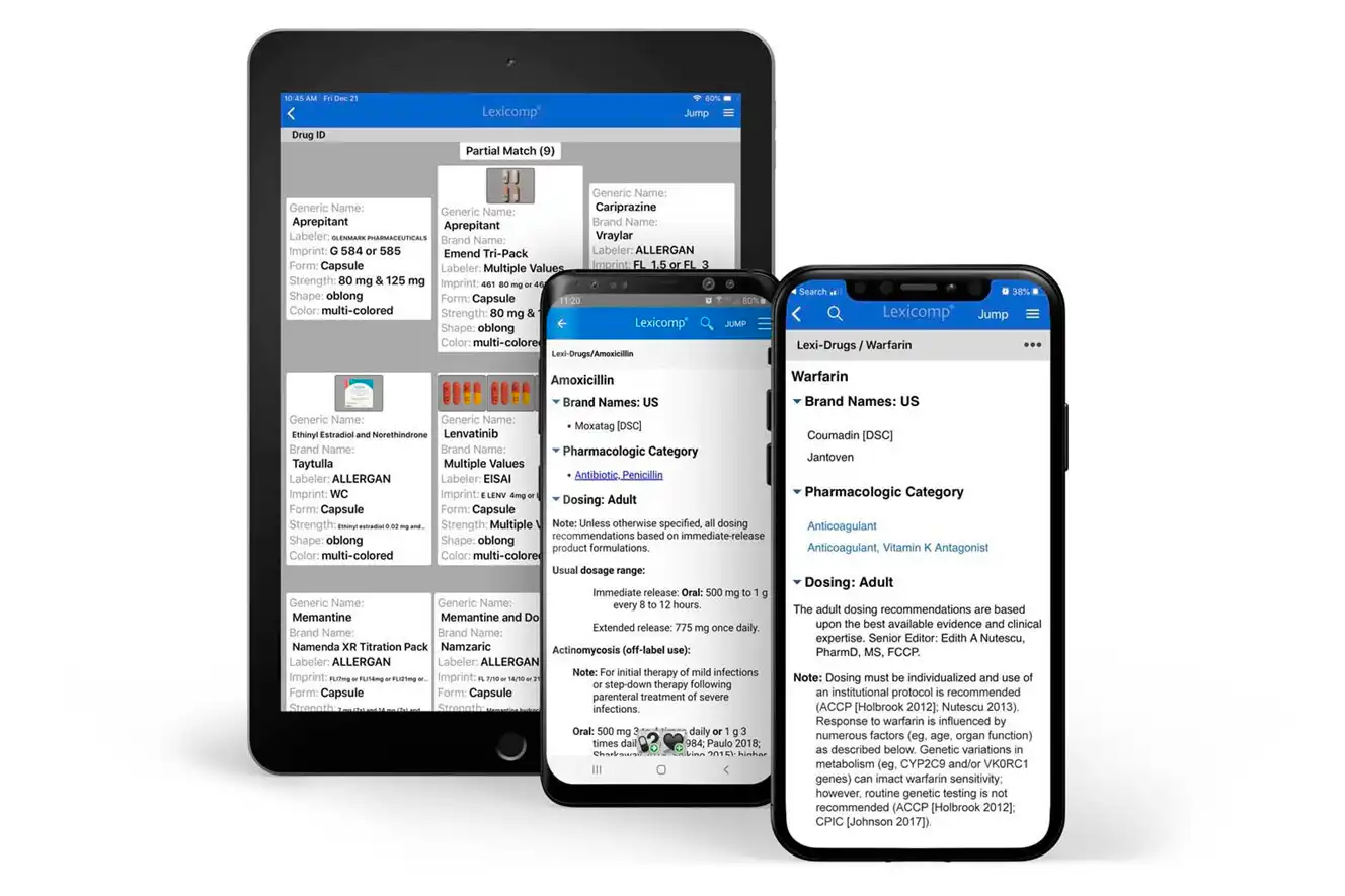 Lexicomp app example