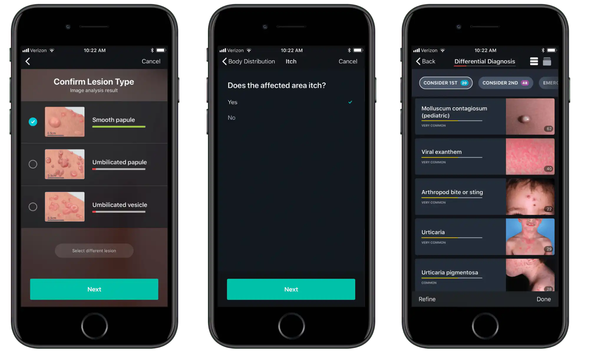VisualDx app example