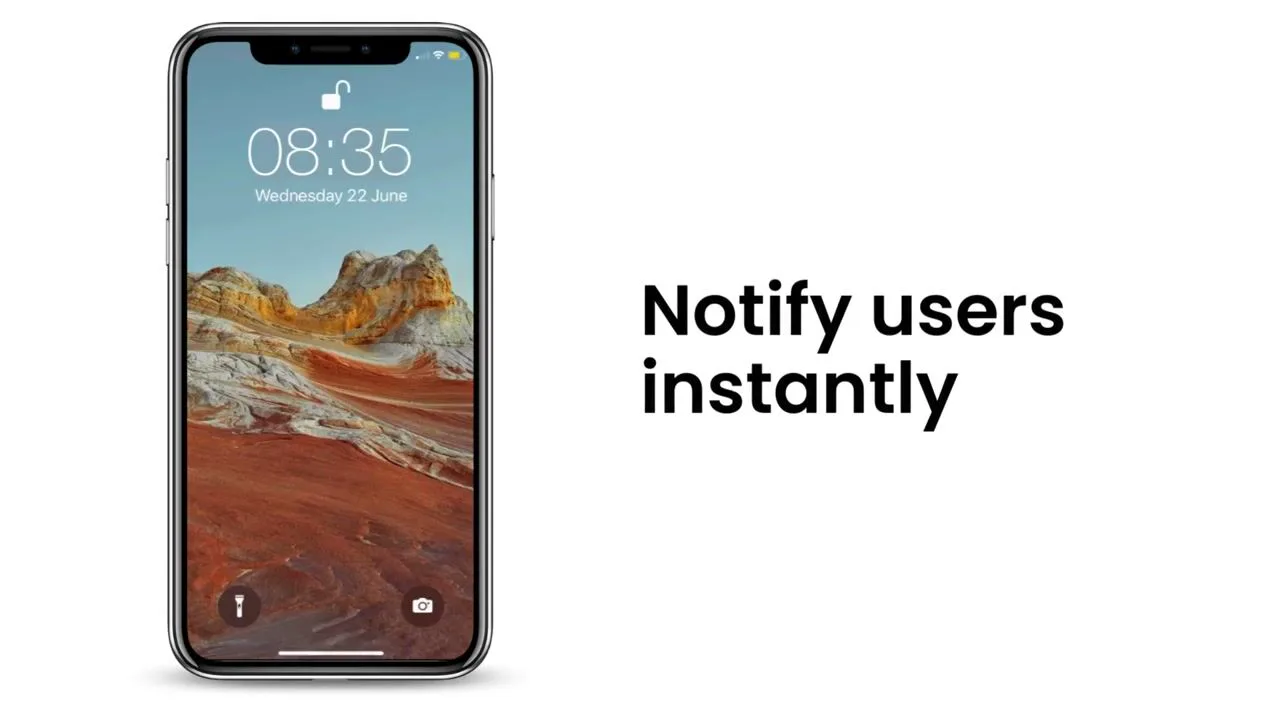 Push notifications video thumbnail