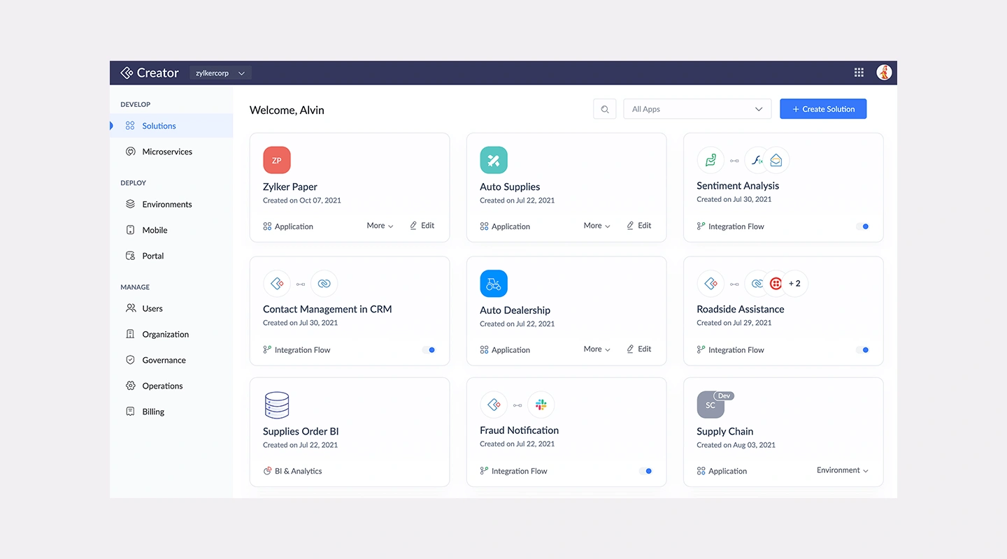 Zoho Creator Image