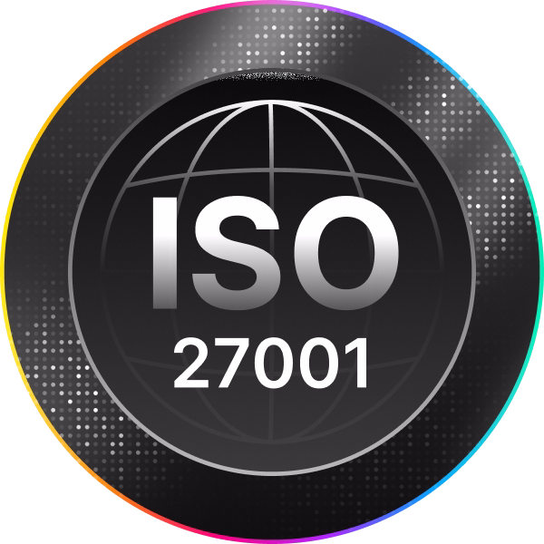 ISO 27001 certification badge