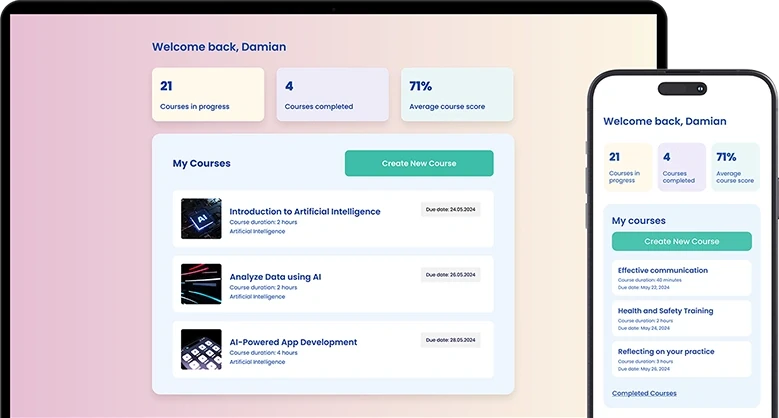Training solution preview