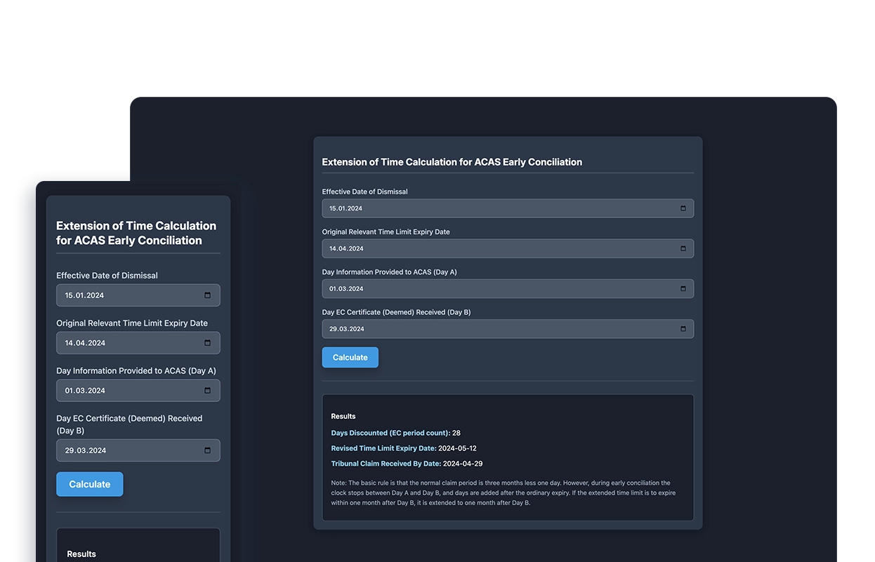 ACAS early conciliation app built with Fliplet AI
