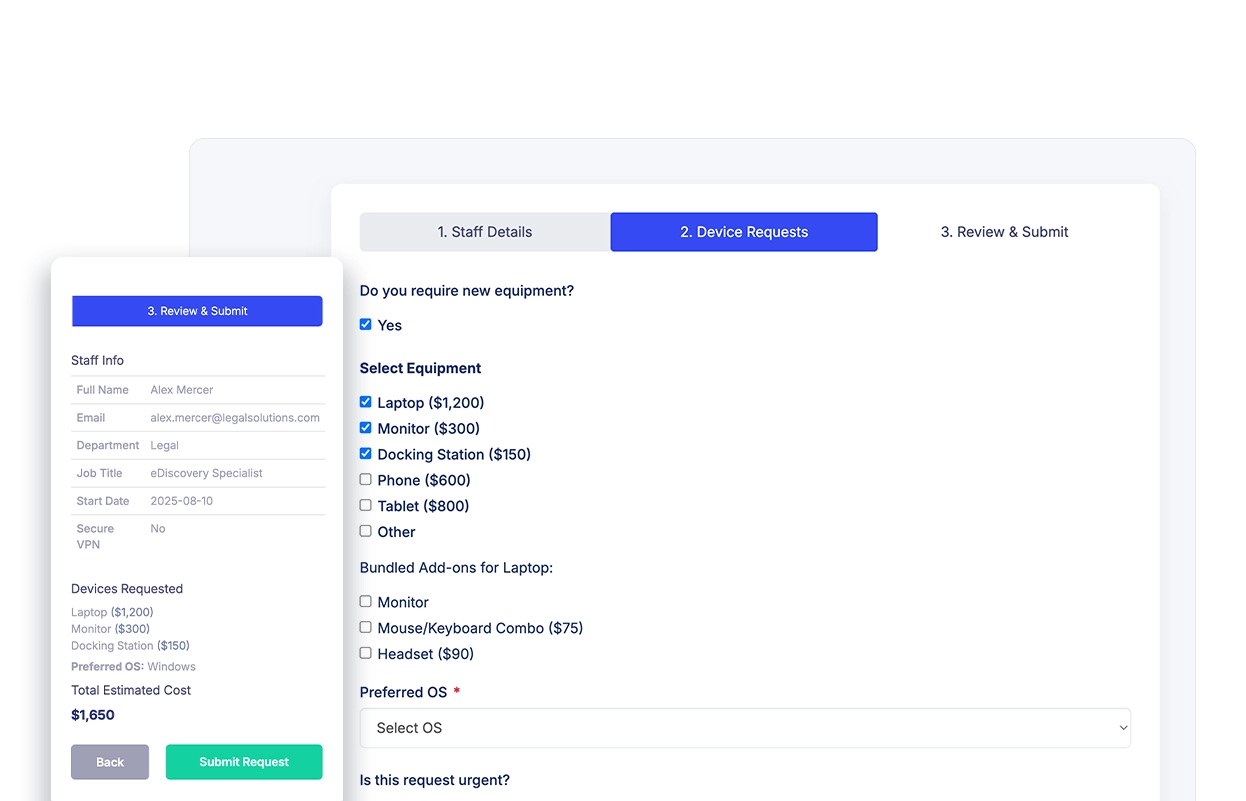 Conditional forms app built with Fliplet AI