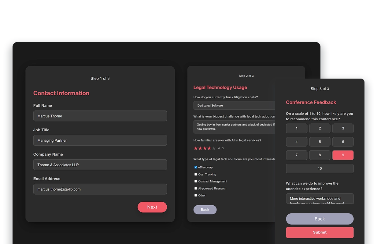 Questionnaire app built with Fliplet AI