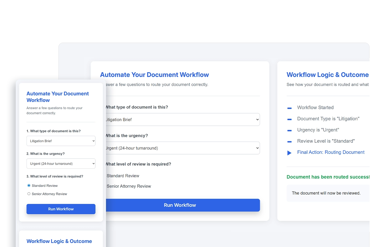 Workflow automation app built with Fliplet AI
