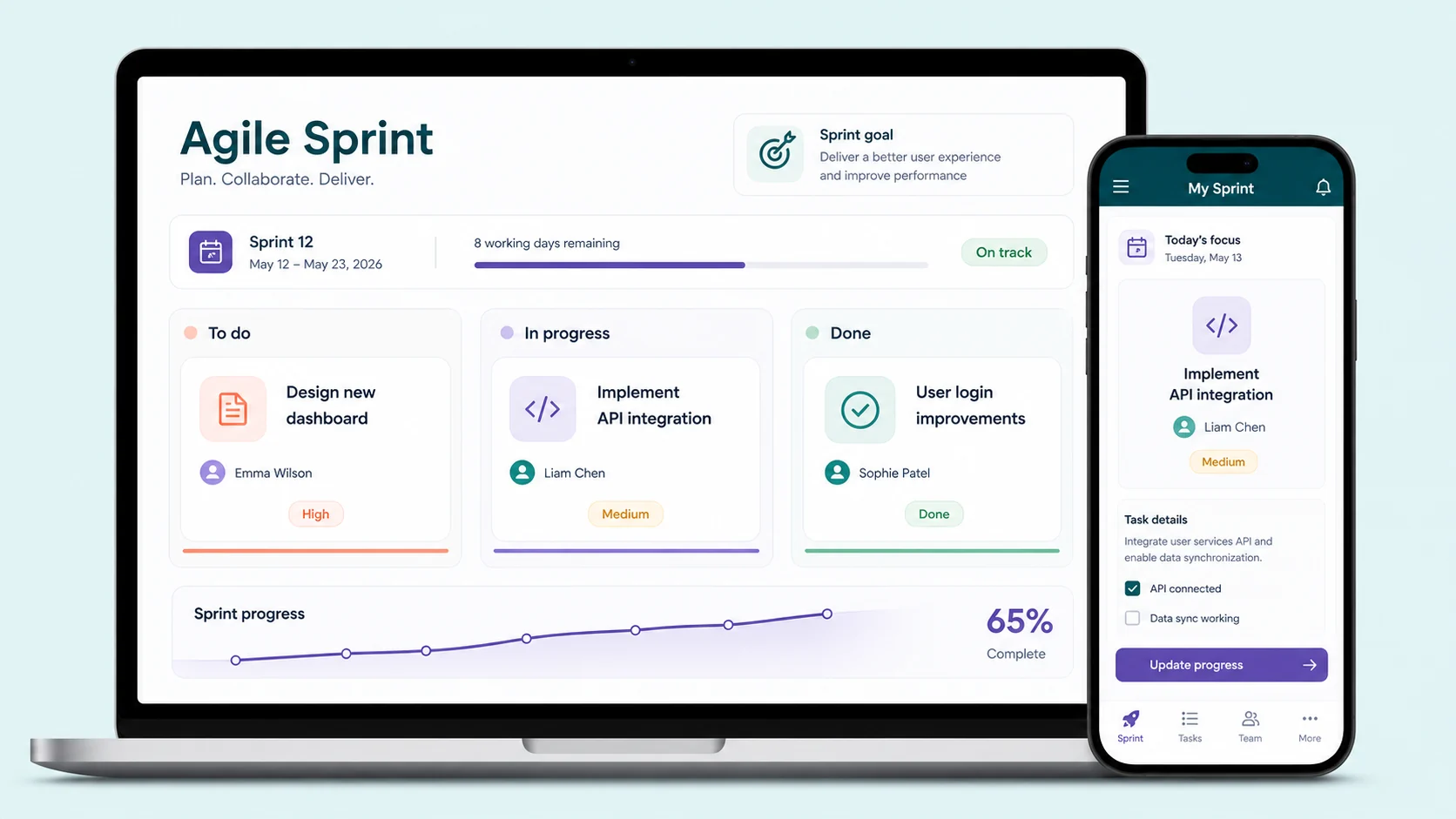 Agile Project Management App preview