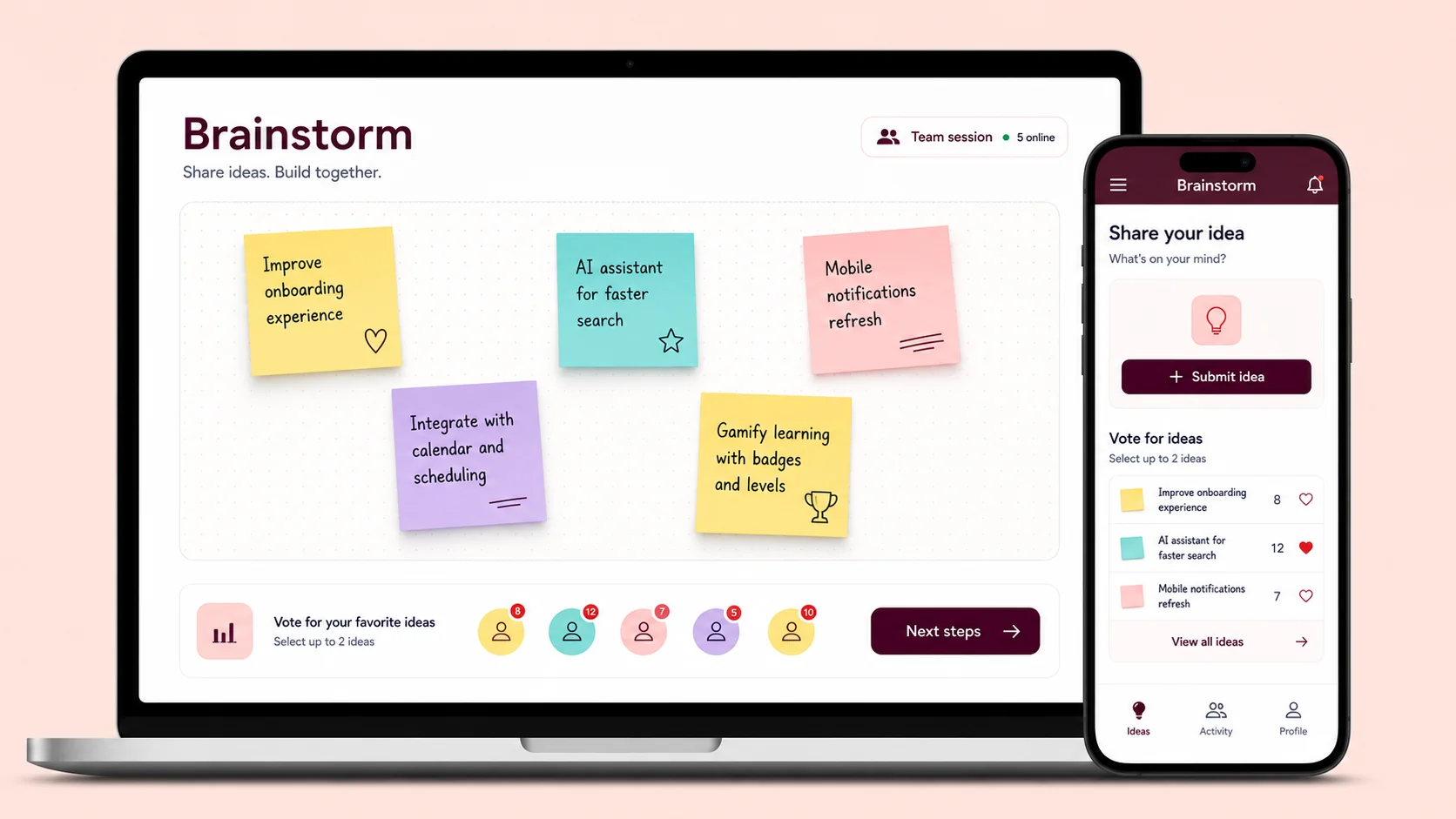 Brainstorming App preview