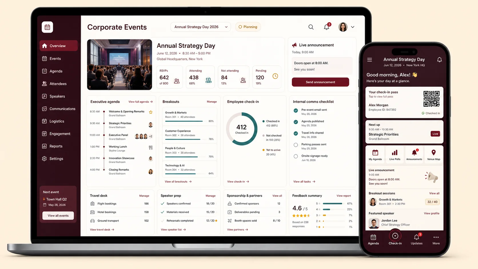 Corporate Event App preview