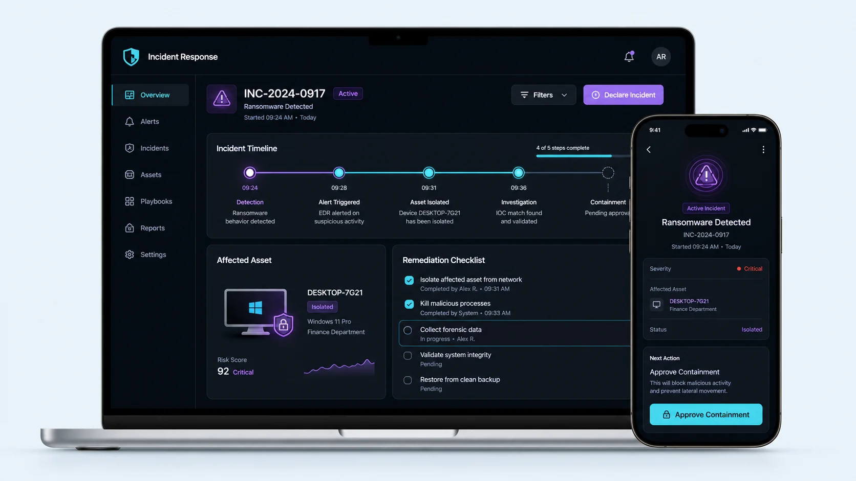 Cyber Security Incident Response Software preview