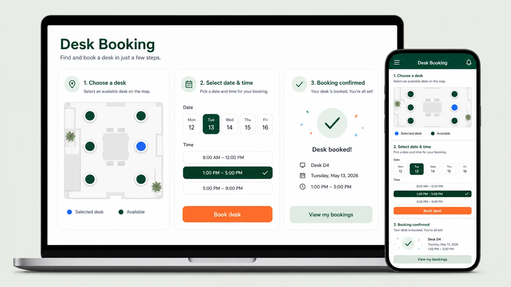 Desk Booking App preview