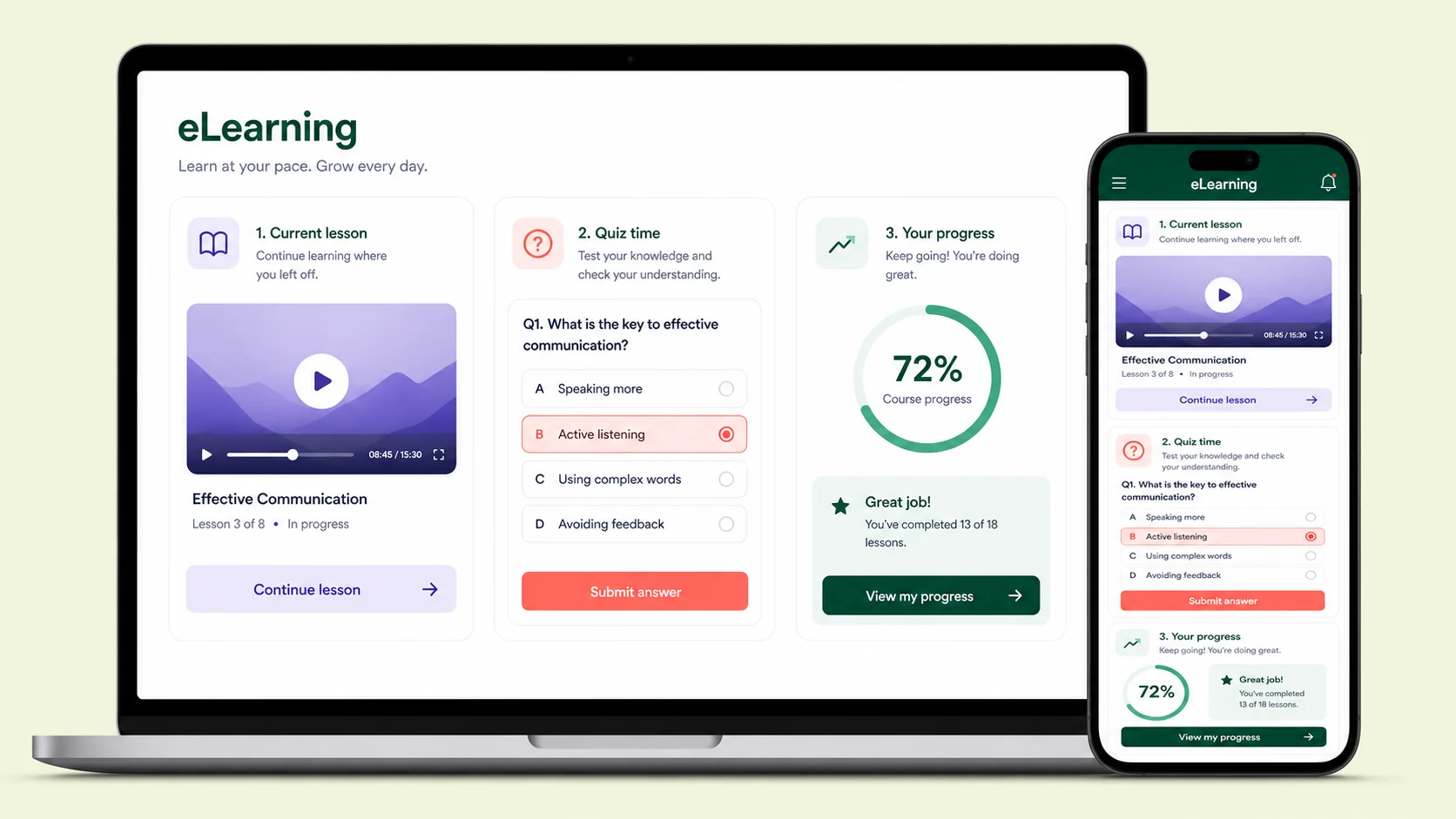 eLearning App preview