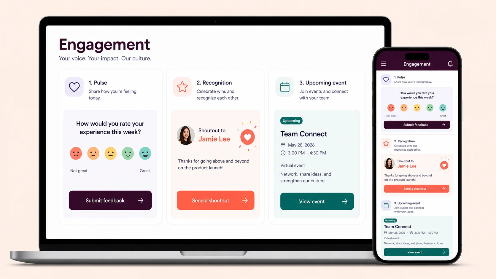 Employee Engagement App preview