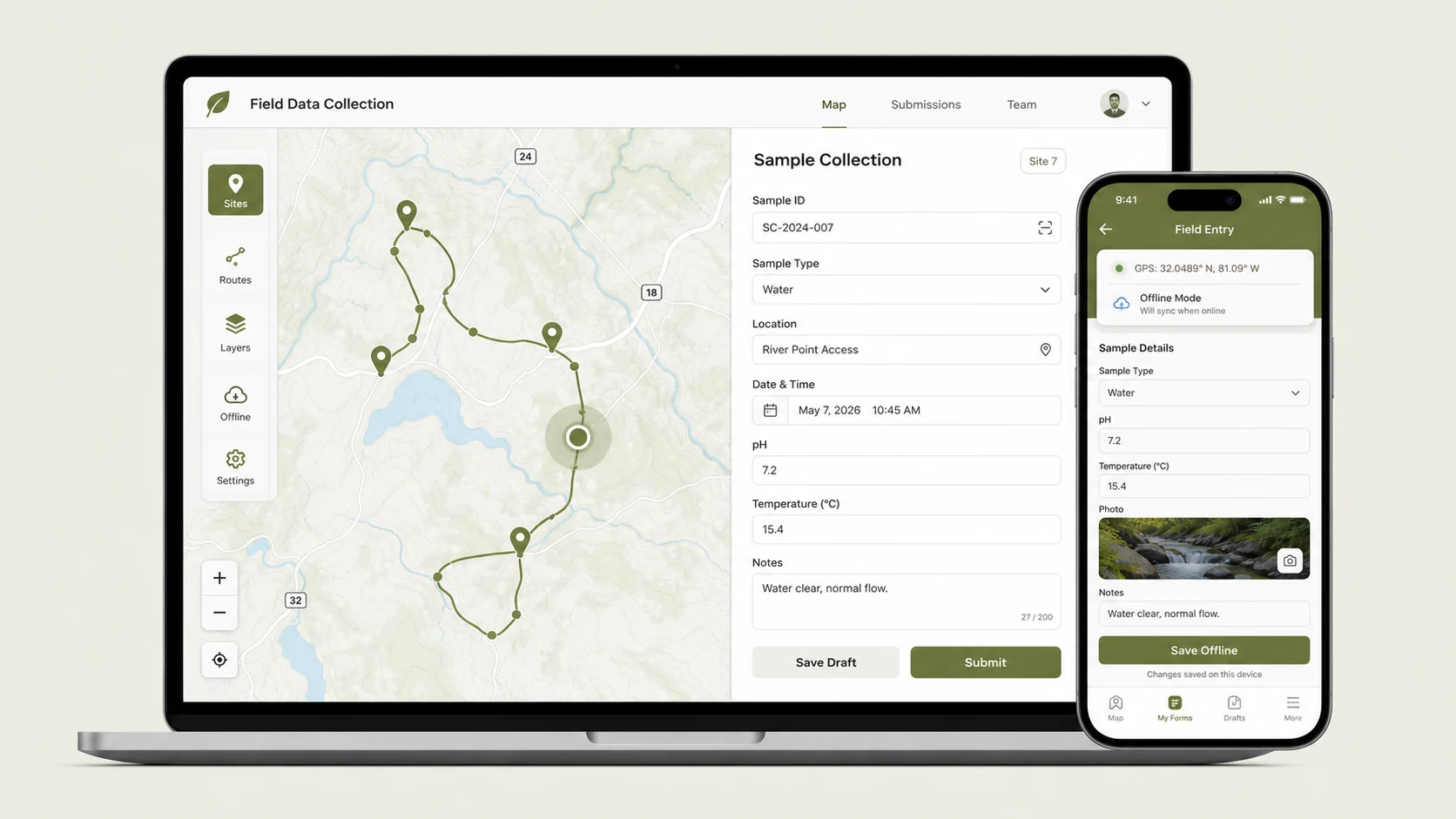 Field Data Collection App preview