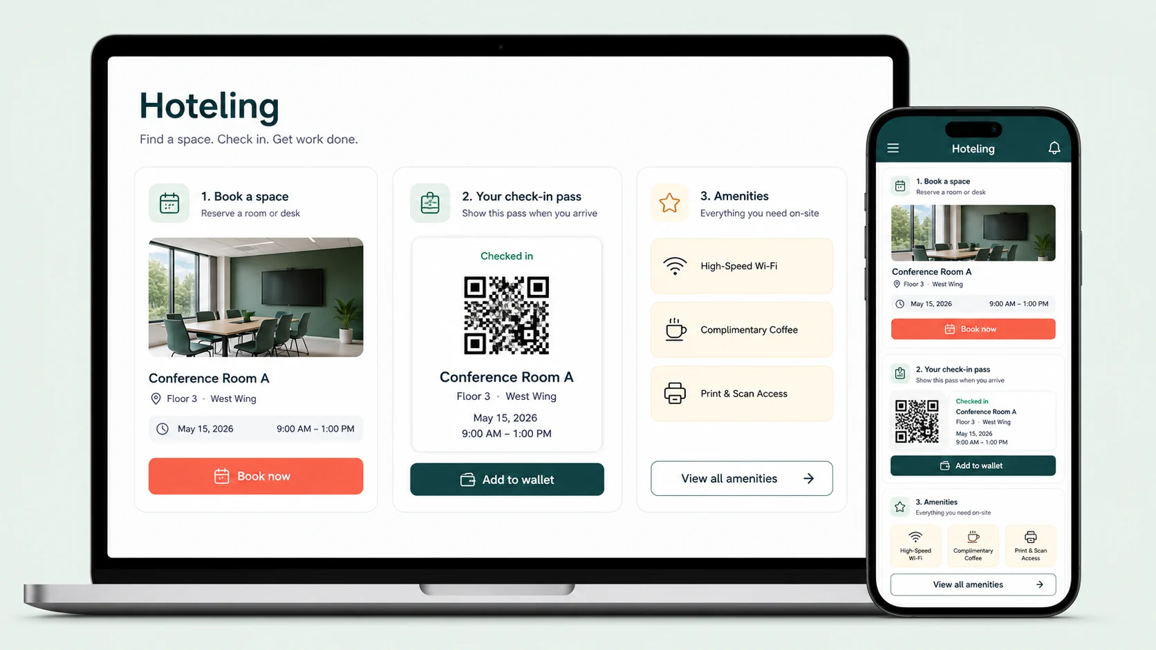 Hoteling App preview