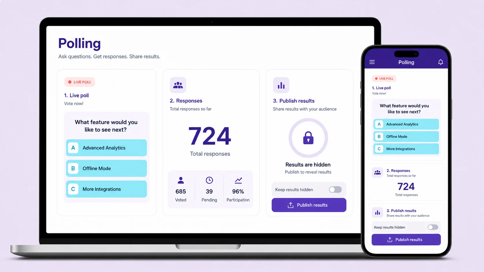 Mobile Polling App preview