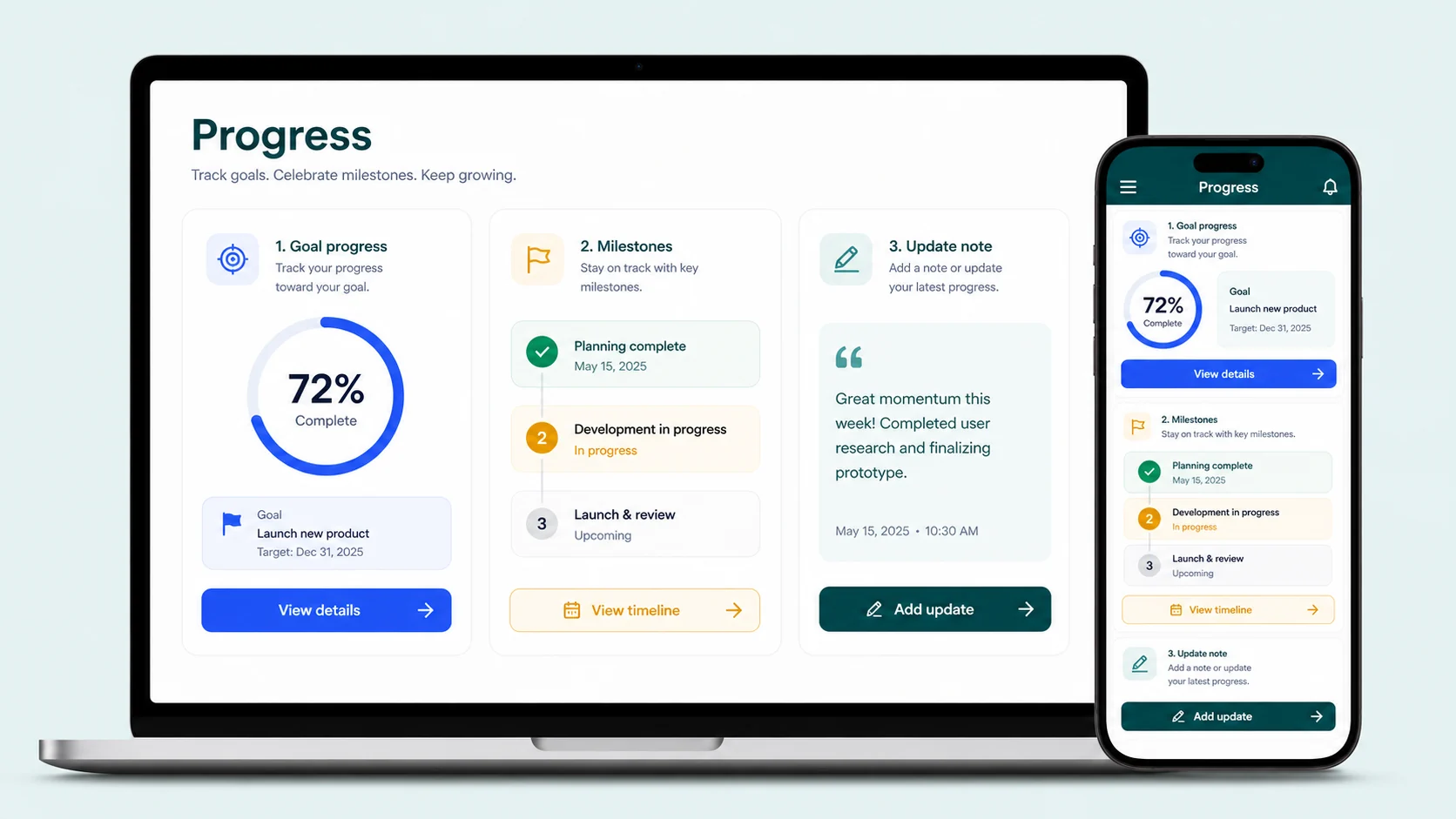 Progress Tracking App preview