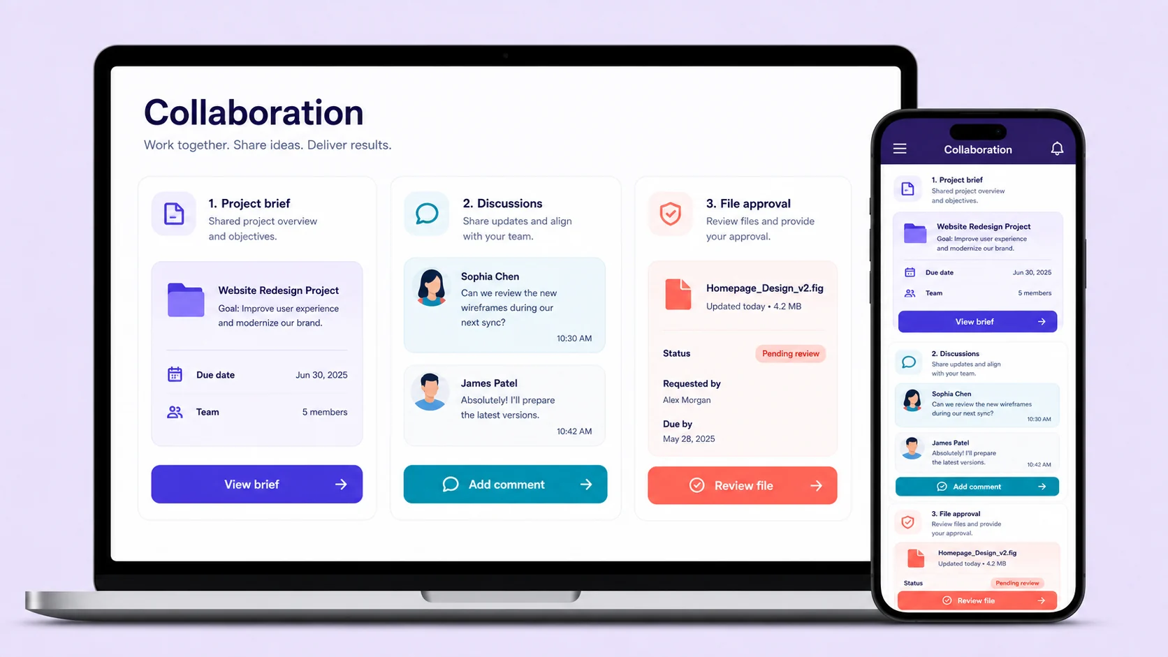 Project Collaboration App preview