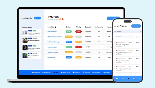 Fliplet project management solution preview