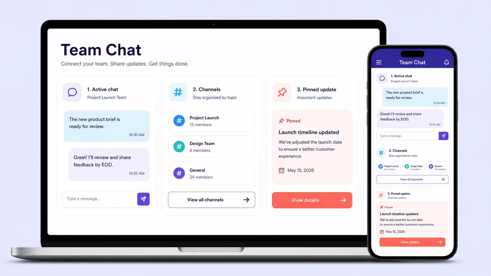 Team Chat App preview