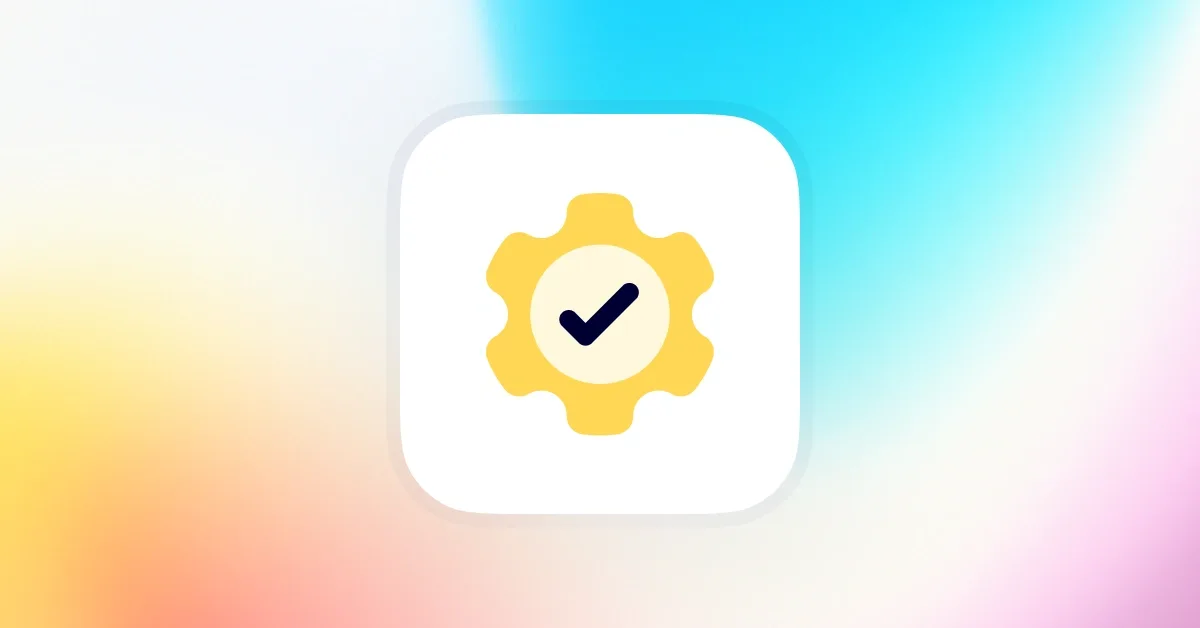 Notable fixes and improvements webinar cover with a checked settings icon