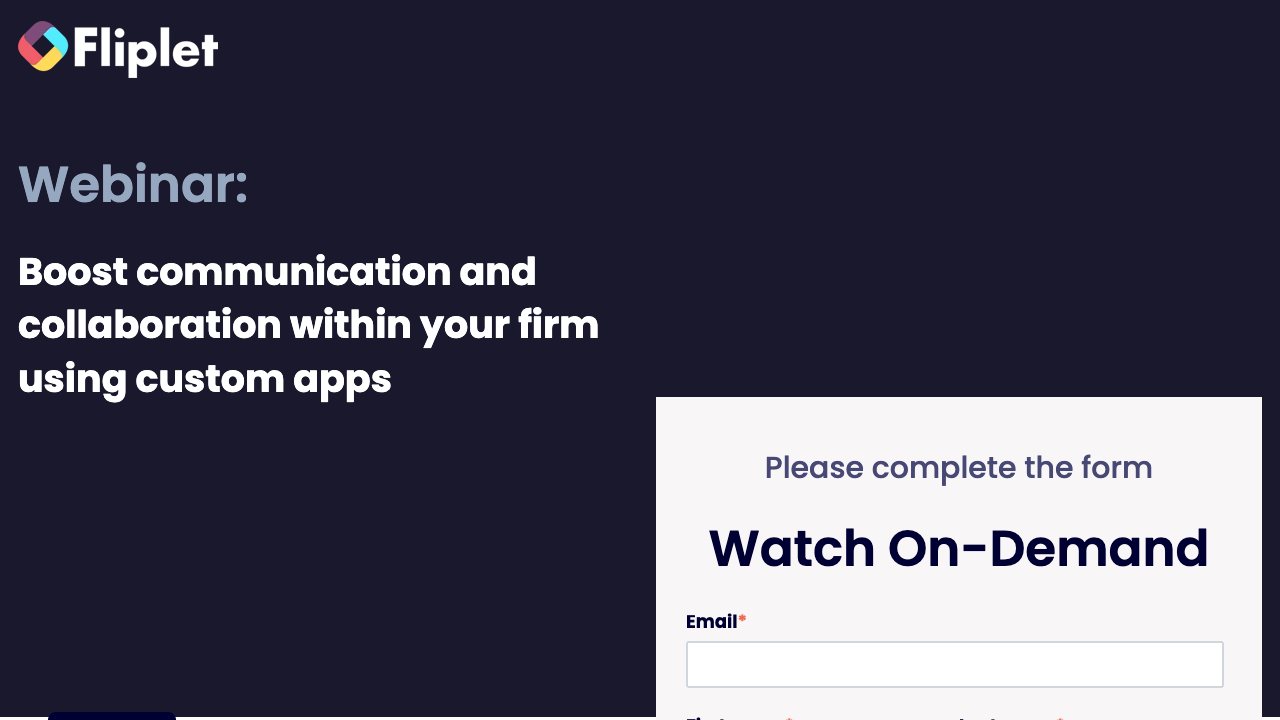 Image for Boost communication and collaboration within your firm using custom apps