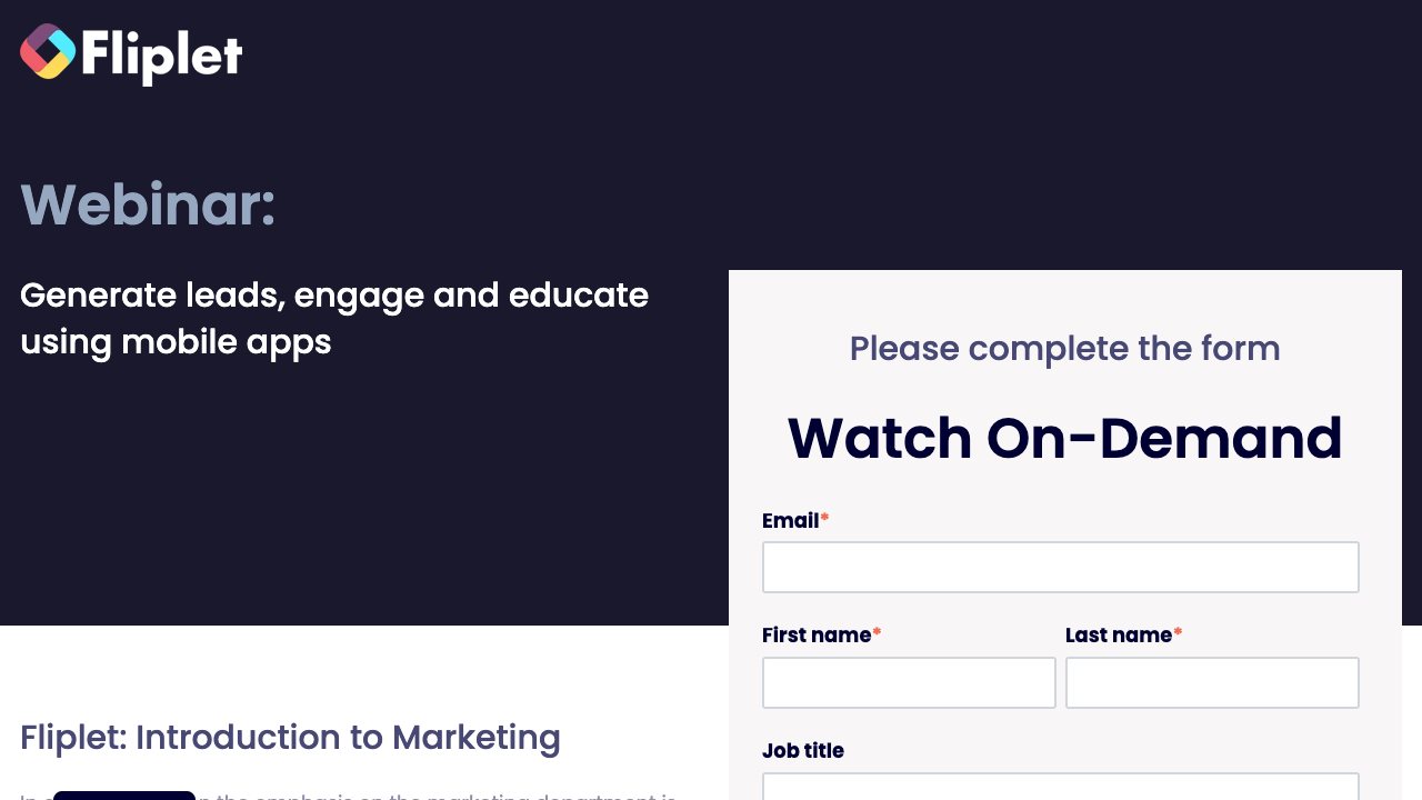 Image for Generate leads, engage and educate using mobile apps