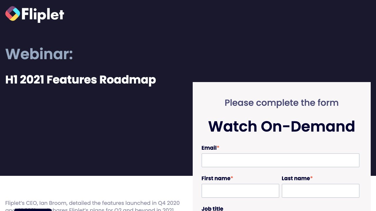 Image for H1 2021 Features Roadmap Webinar