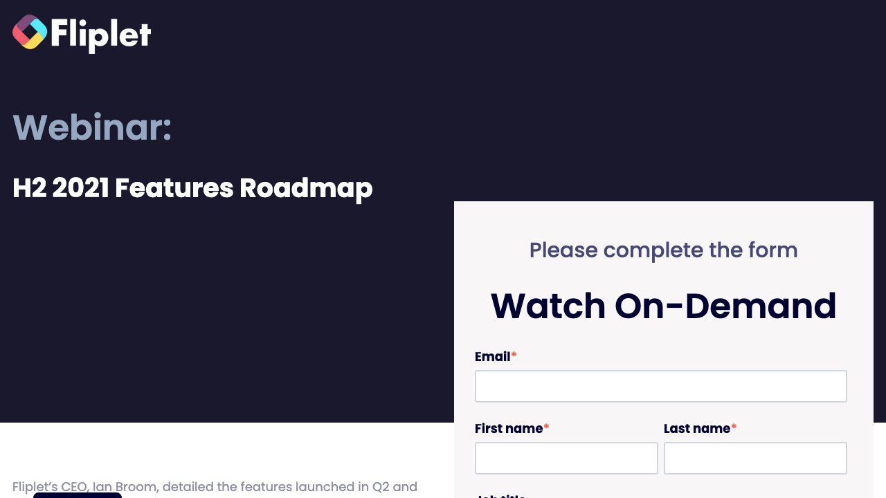 Image for H2 2021 Features Roadmap