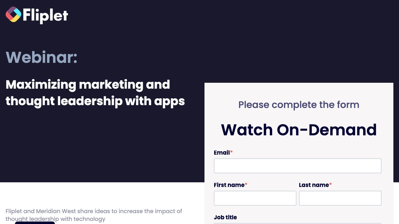 Image for Maximizing marketing and thought leadership with apps