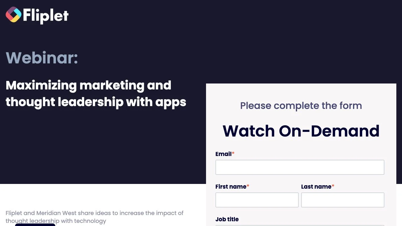 Image for Maximizing marketing and thought leadership with apps