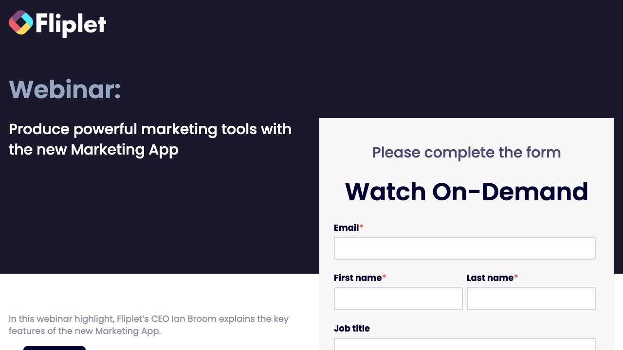 Image for Produce powerful marketing tools with the new Marketing App
