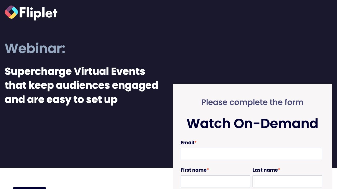 Image for Supercharge Virtual Events that keep audiences engaged and are easy to set up