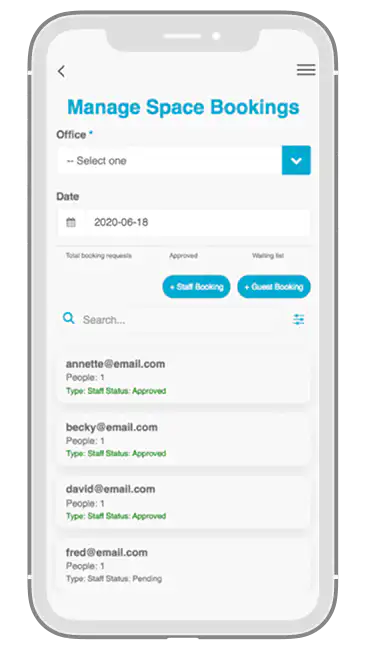 Content management and upload screen
