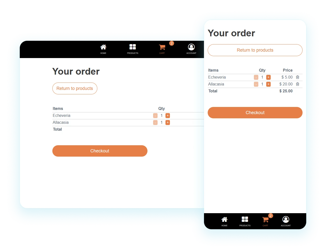 eCommerce payment screen