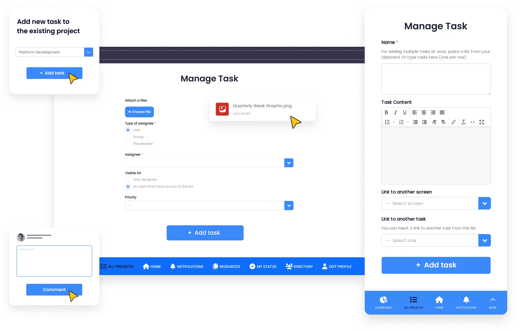 Manage tasks with ease