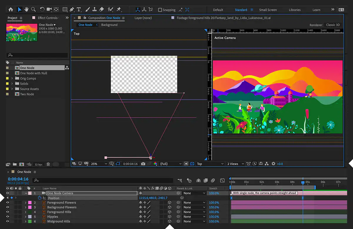Adobe After Effects app design software screenshot