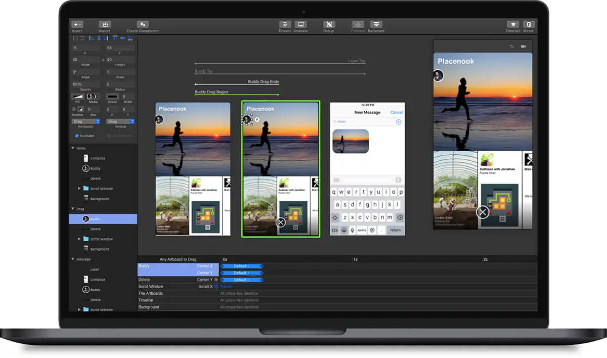 Principle app design software screenshot