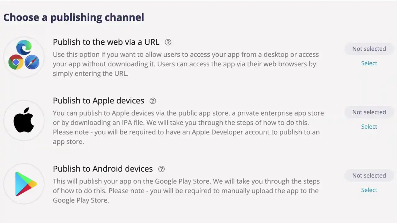Publish on any device