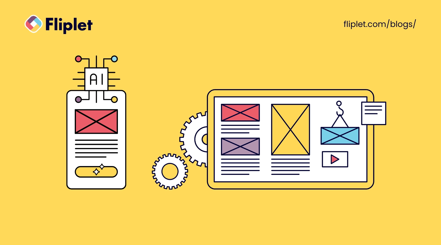 Comparison graphic contrasting AI app builders with no-code app builders